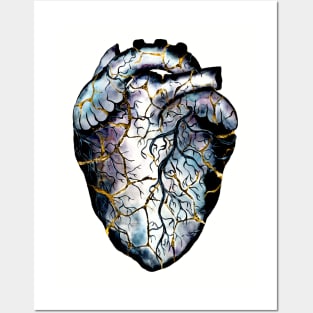 Kintsugi heart Posters and Art